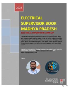 STUDY MATERIAL MP ELECTRICAL SUPERVISOR LICENCE EXAM 1 1 BOOK FRONT page 00011
